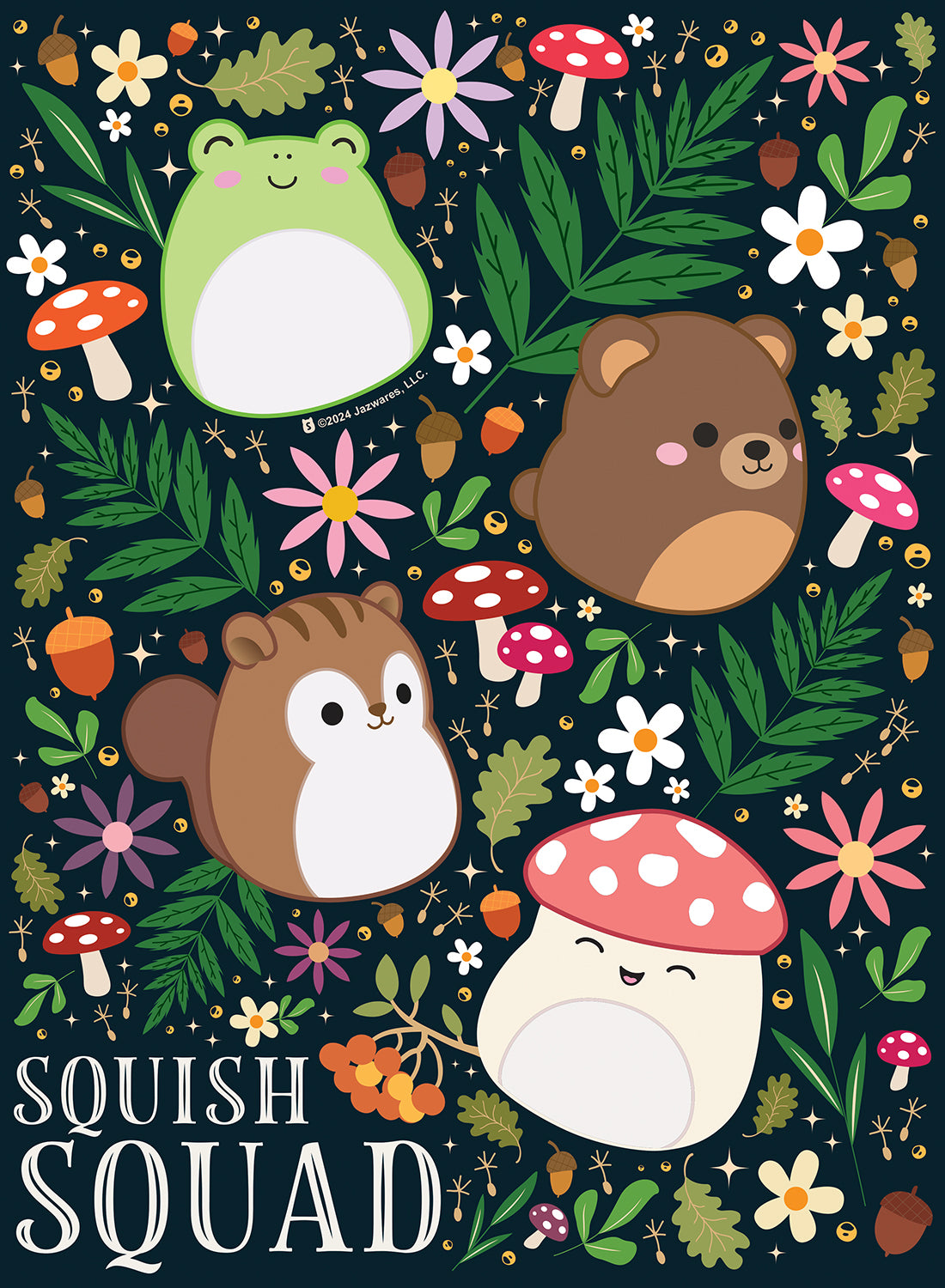 4 X 1 Multipack - Squish Multipack 2024 Squishmallows 500 & 300 Piece Puzzles