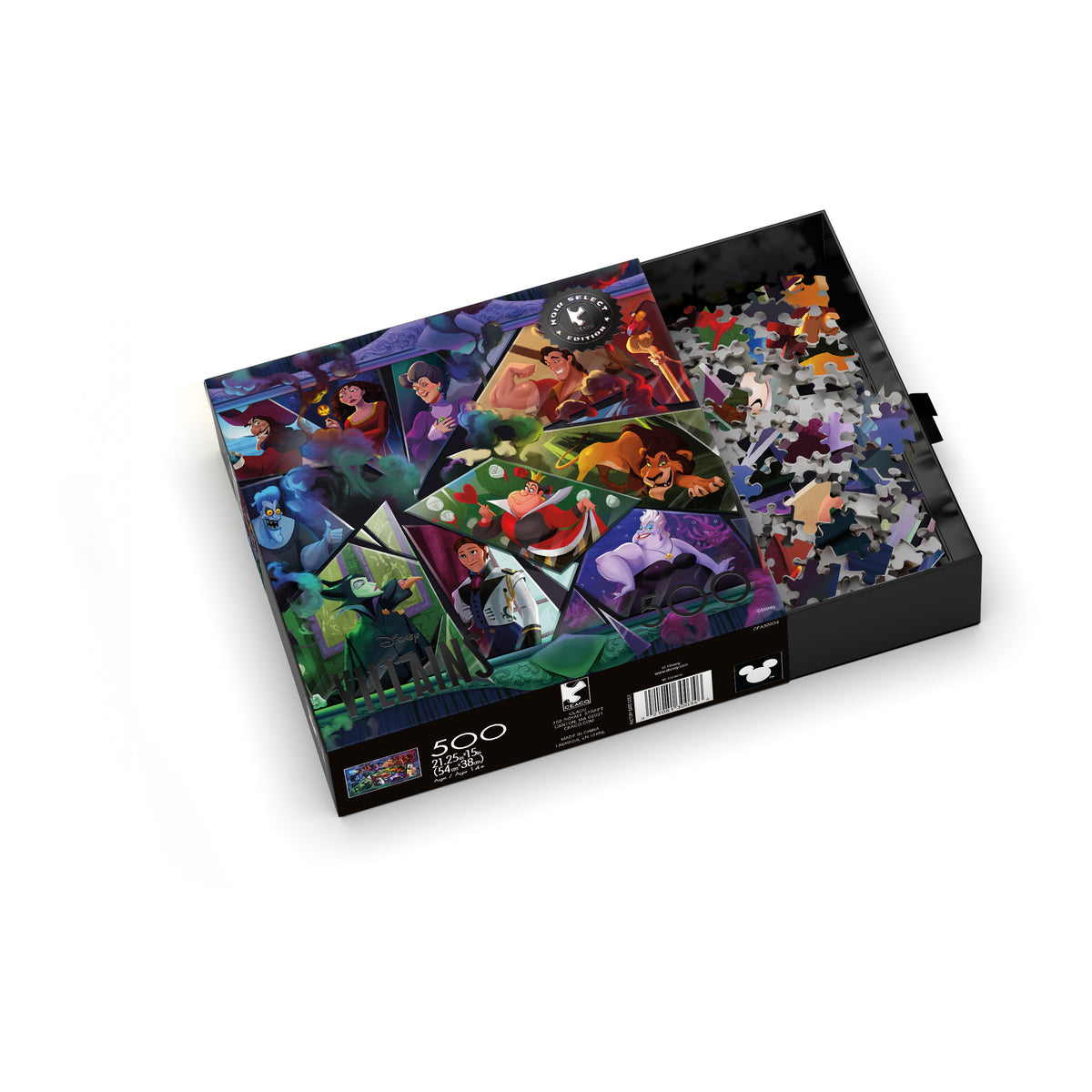 Ceaco – 500 Piece Disney Noir Select Villains Jigsaw Puzzle
