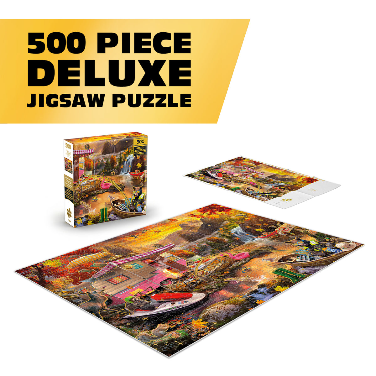 Gold Collection: Animal Campers 500 Piece Puzzle