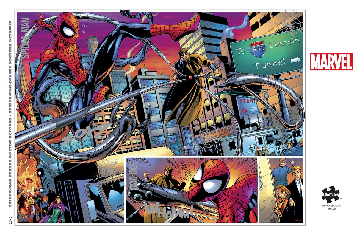 Marvel Silver Select Spider-Man vs. Doctor Octopus 1000 Piece Puzzle