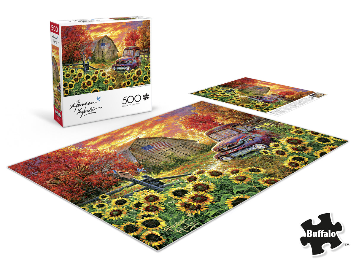 Abraham Hunter: Old Glory Farmstead 500 Piece Puzzle