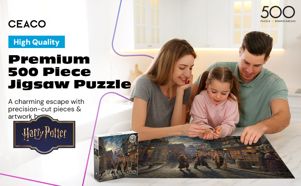 Silver Select: Harry Potter: Diagon Alley (Thomas Kinkade) 500 Piece Puzzle