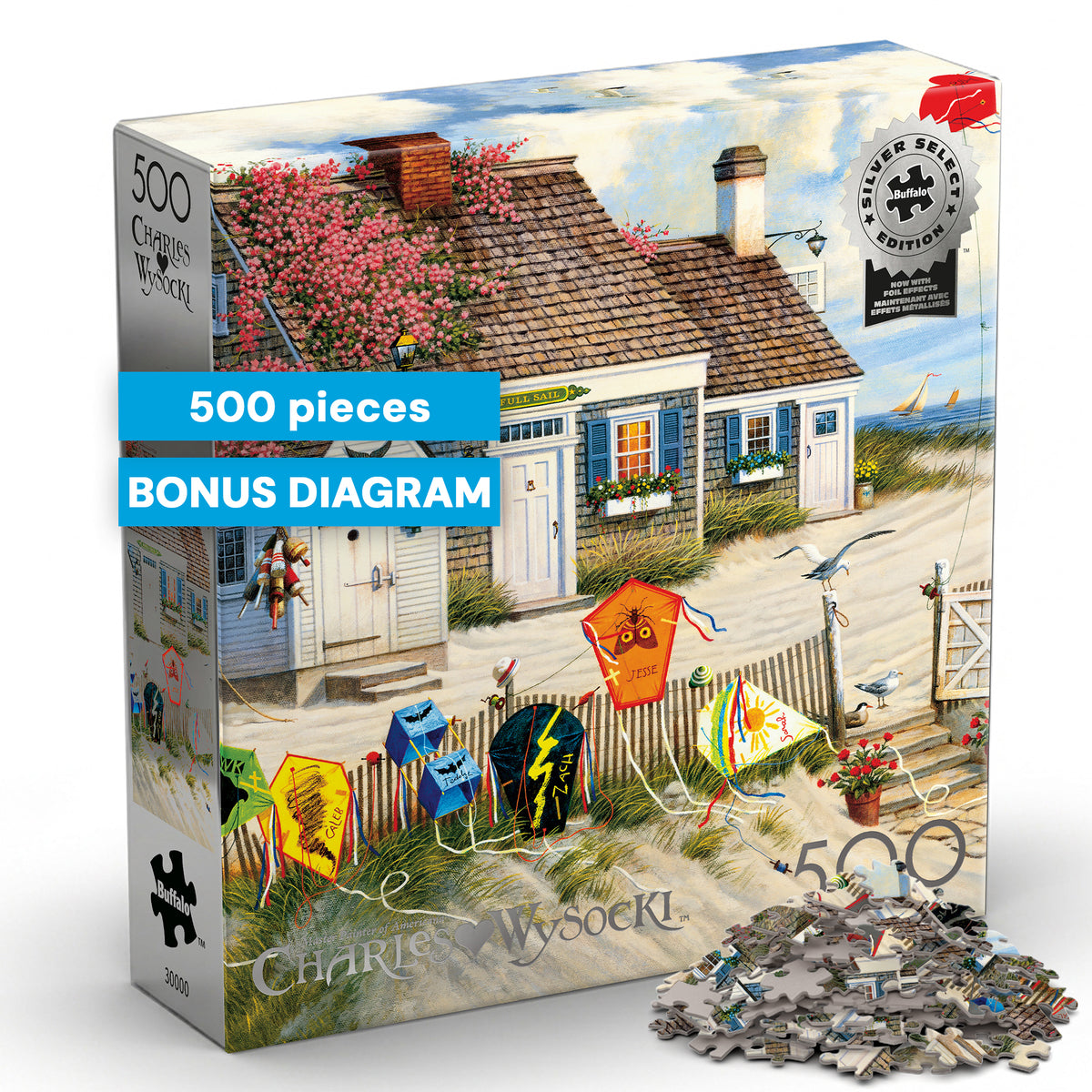 Charles Wysocki - Silver Select: Rootbeer Break at the Butterfields 500 Piece Puzzle