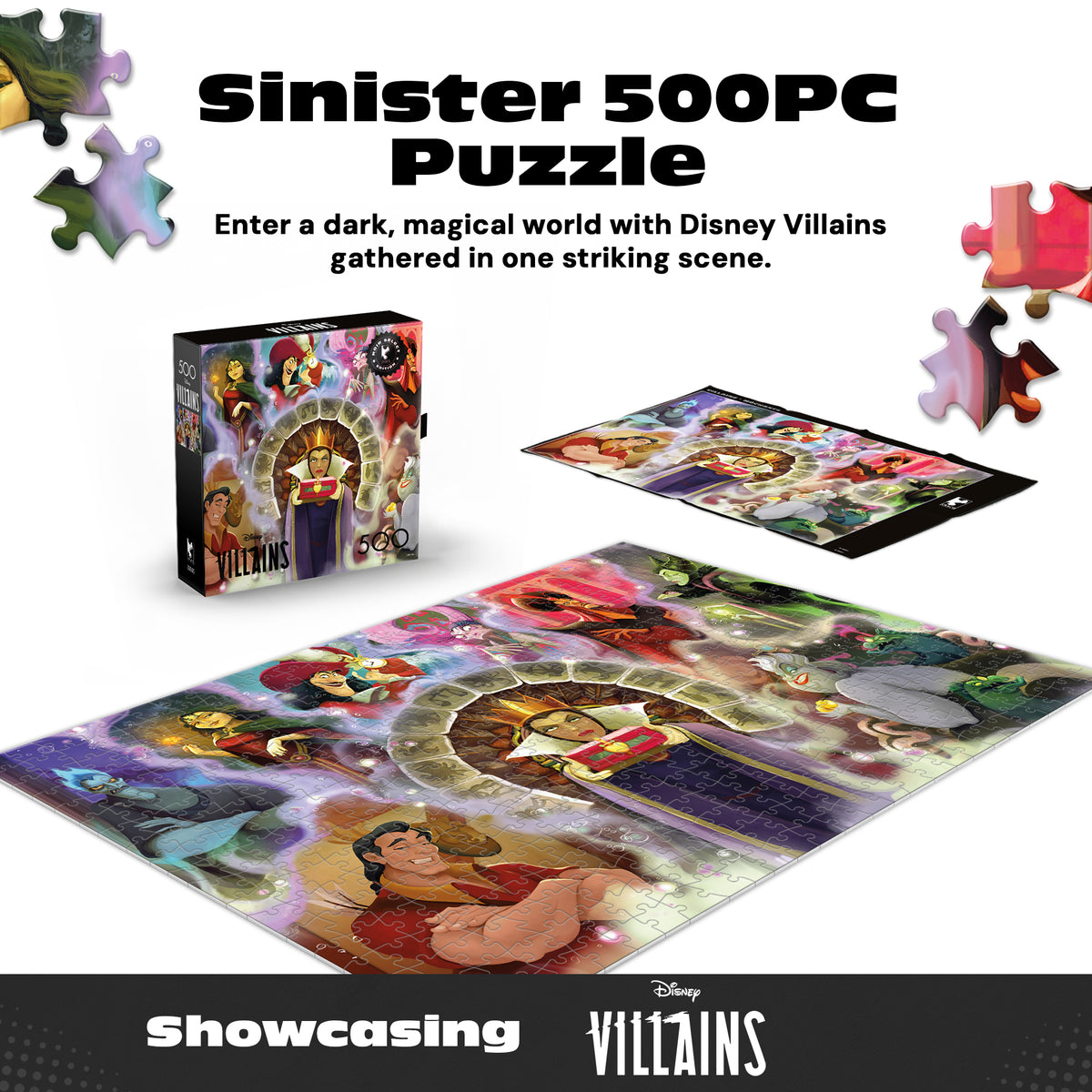 Noir Select: Disney Villains 500 Piece Puzzle