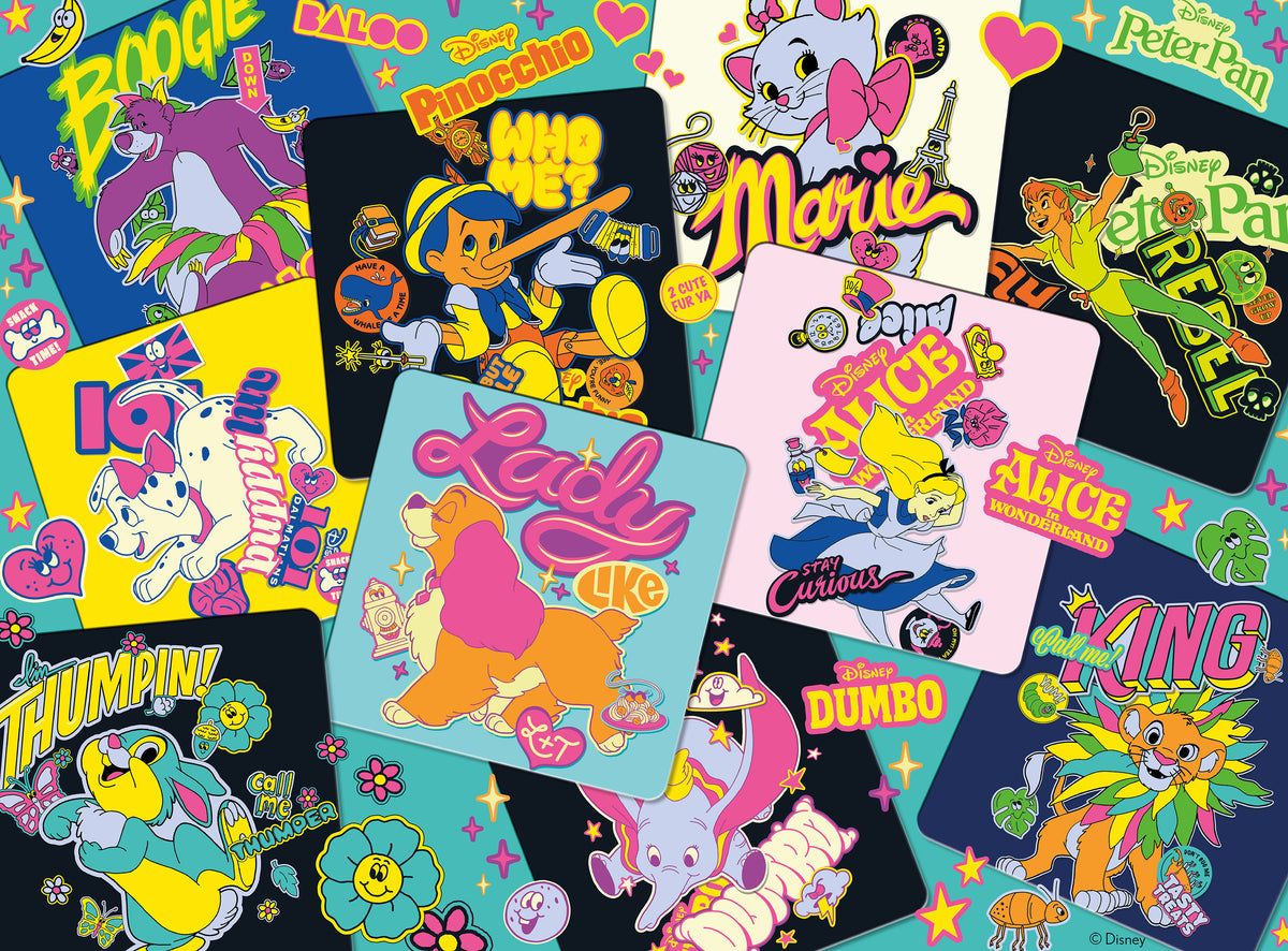 Ceaco - Disney Sticker Collage 1000 Piece Jigsaw Puzzle