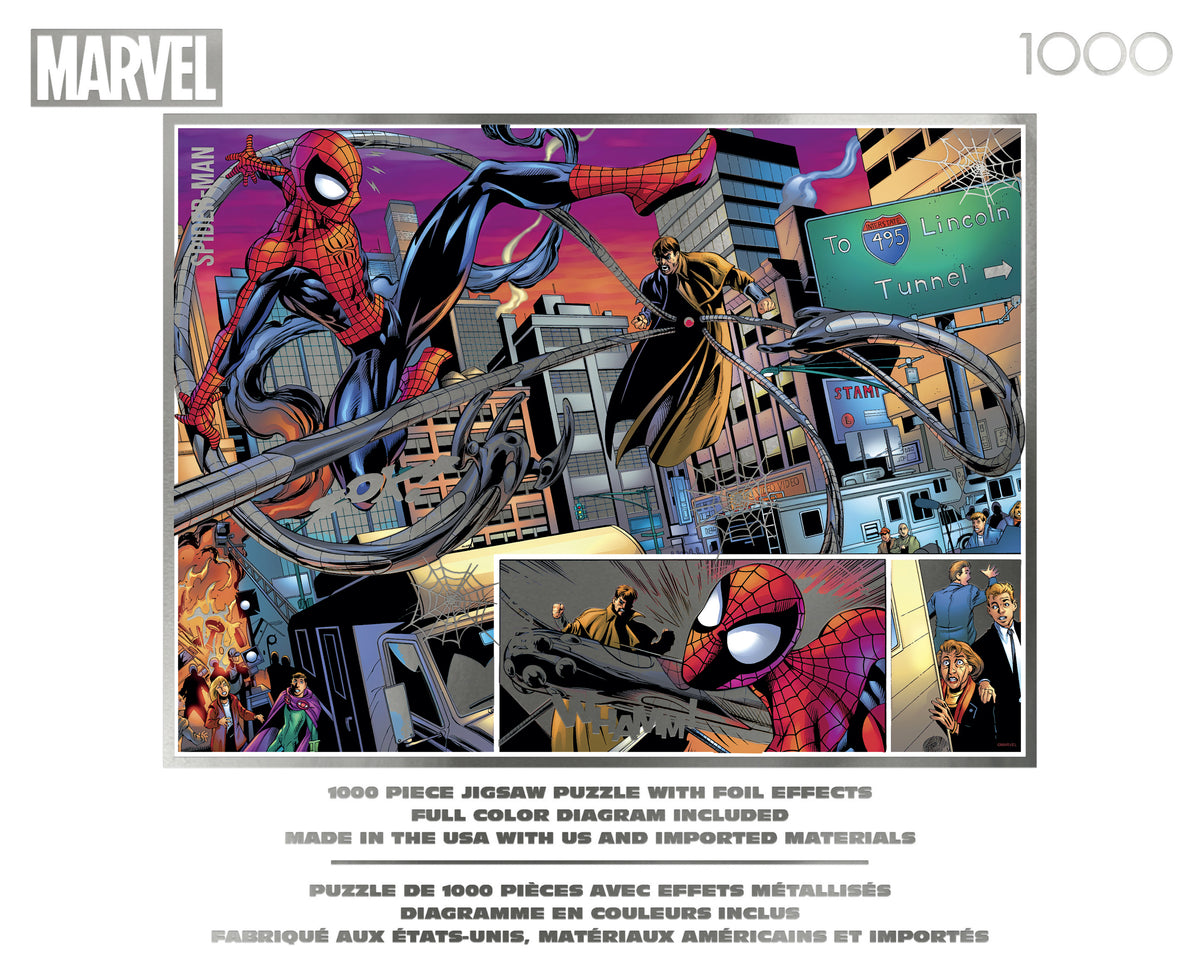 Marvel Silver Select Spider-Man vs. Doctor Octopus 1000 Piece Puzzle