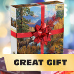 Gold Collection – Adirondack Lake 500 Piece Jigsaw Puzzle - Abraham Hunter