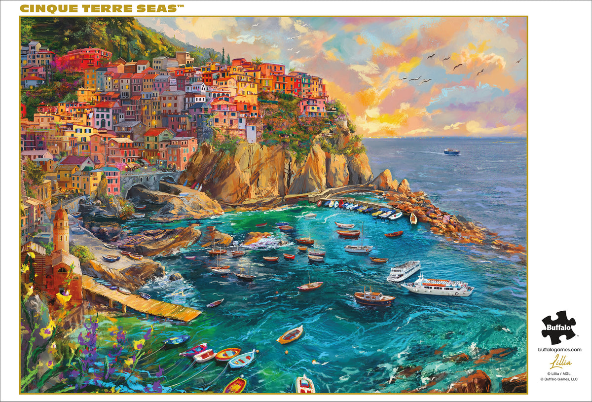 Gold Collection: Cinque Terre Seas – 1000 Piece Jigsaw Puzzle