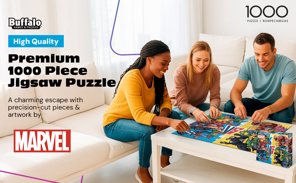 Marvel Versus puzzle for Adults, Sapphire Select - 1000 Pieces Jigsaw Puzzle