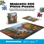 Gold Collection – Adirondack Lake 500 Piece Jigsaw Puzzle - Abraham Hunter
