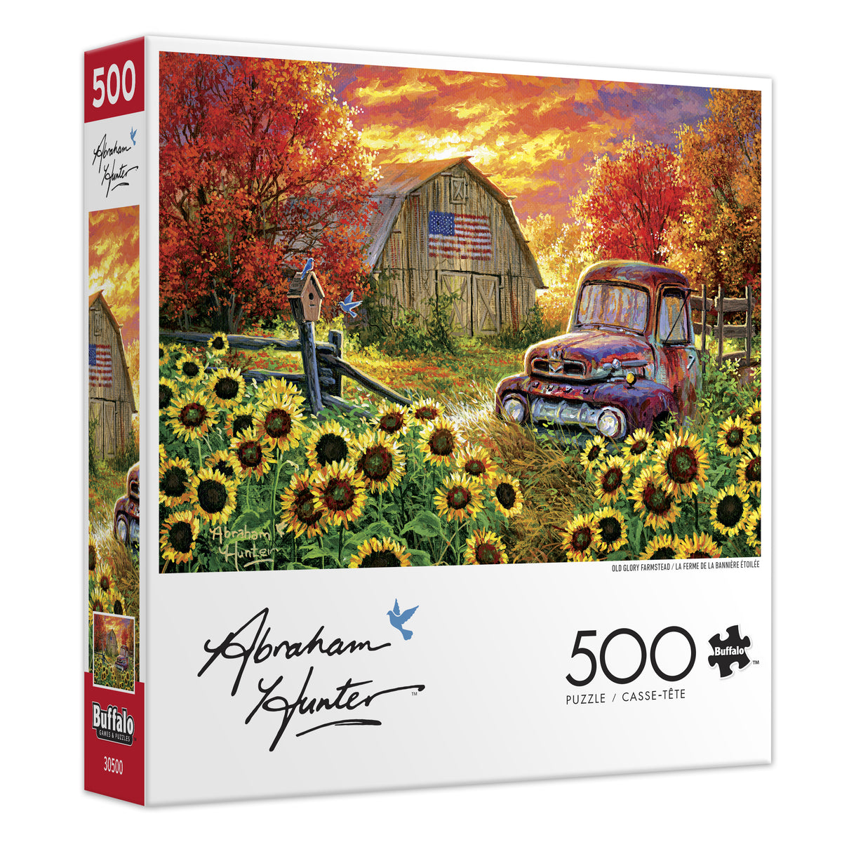 Abraham Hunter: Old Glory Farmstead 500 Piece Puzzle