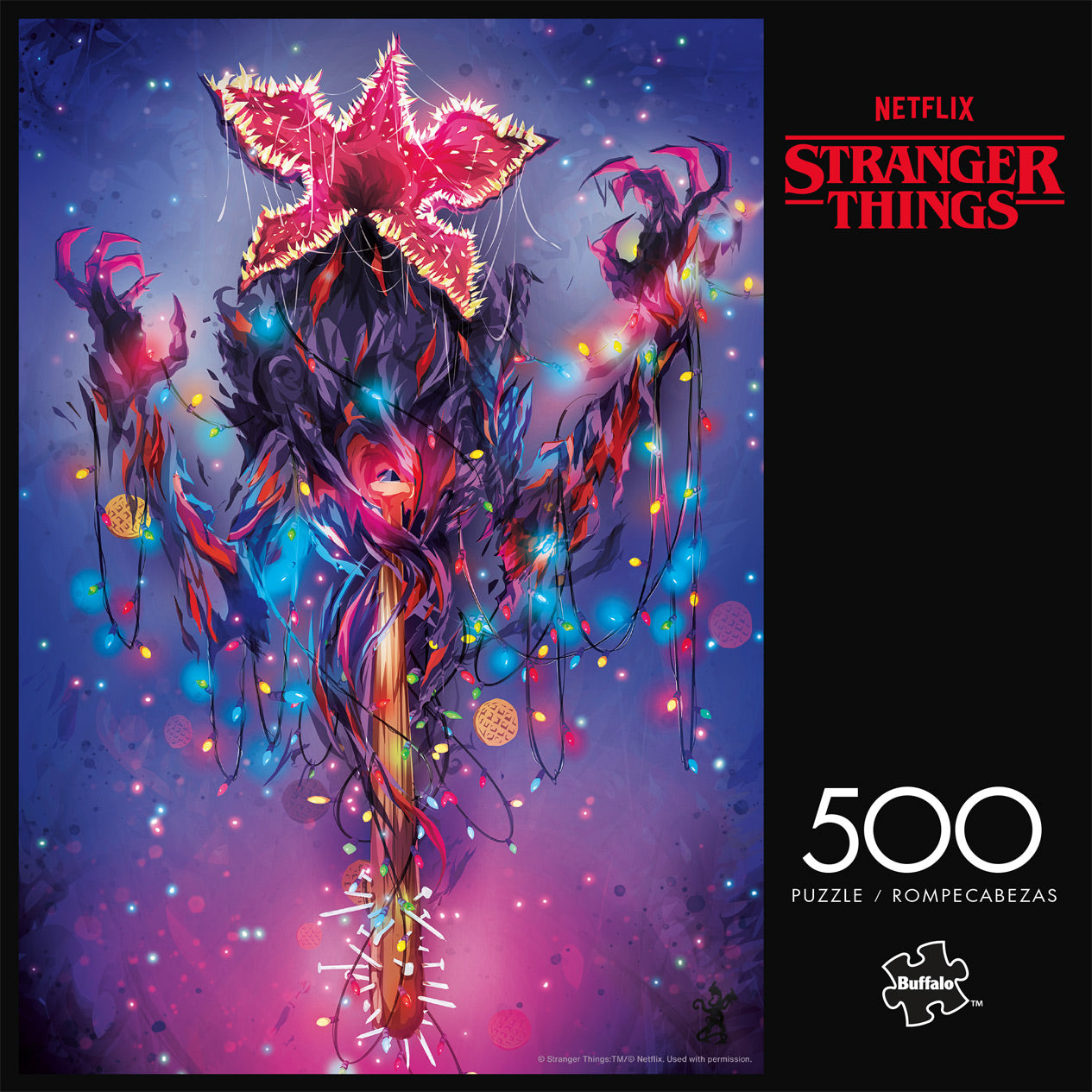Stranger Things Demogorgon Lights 500 Piece Jigsaw Puzzle