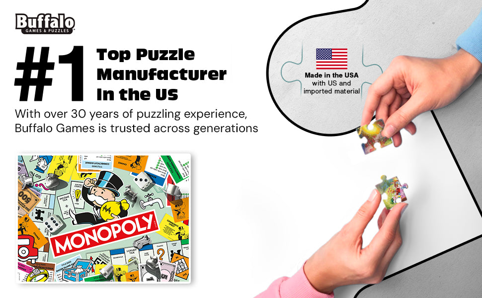 Monopoly Collage 1000 Piece Puzzle