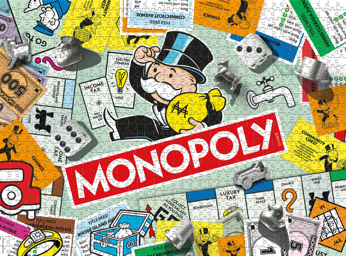 Monopoly Collage 1000 Piece Puzzle