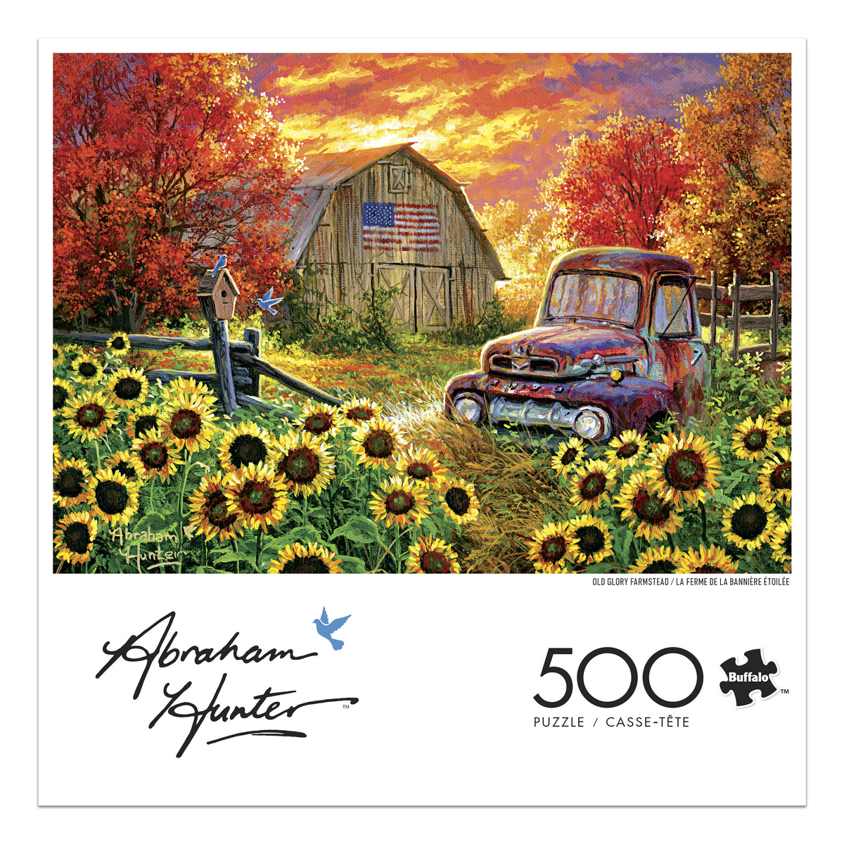 Abraham Hunter: Old Glory Farmstead 500 Piece Puzzle