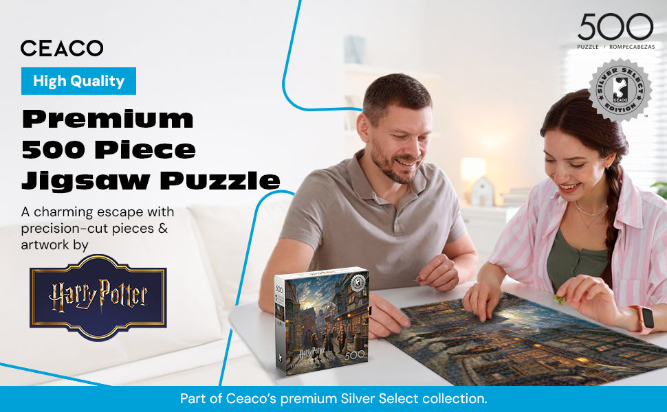 Silver Select: Harry Potter: Diagon Alley (Thomas Kinkade) 500 Piece Puzzle