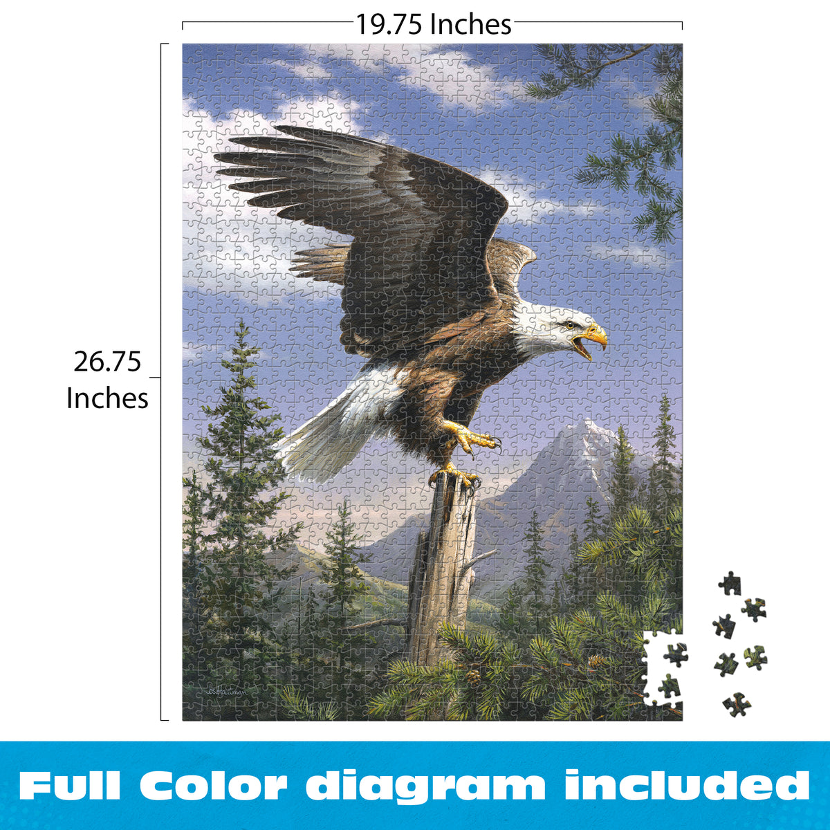 Hautman: Screaming Eagle 1000 Piece Puzzle