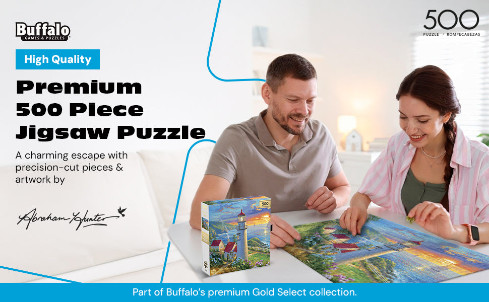 Gold Collection – Evening Watch 500 Piece Jigsaw Puzzle - Abraham Hunter