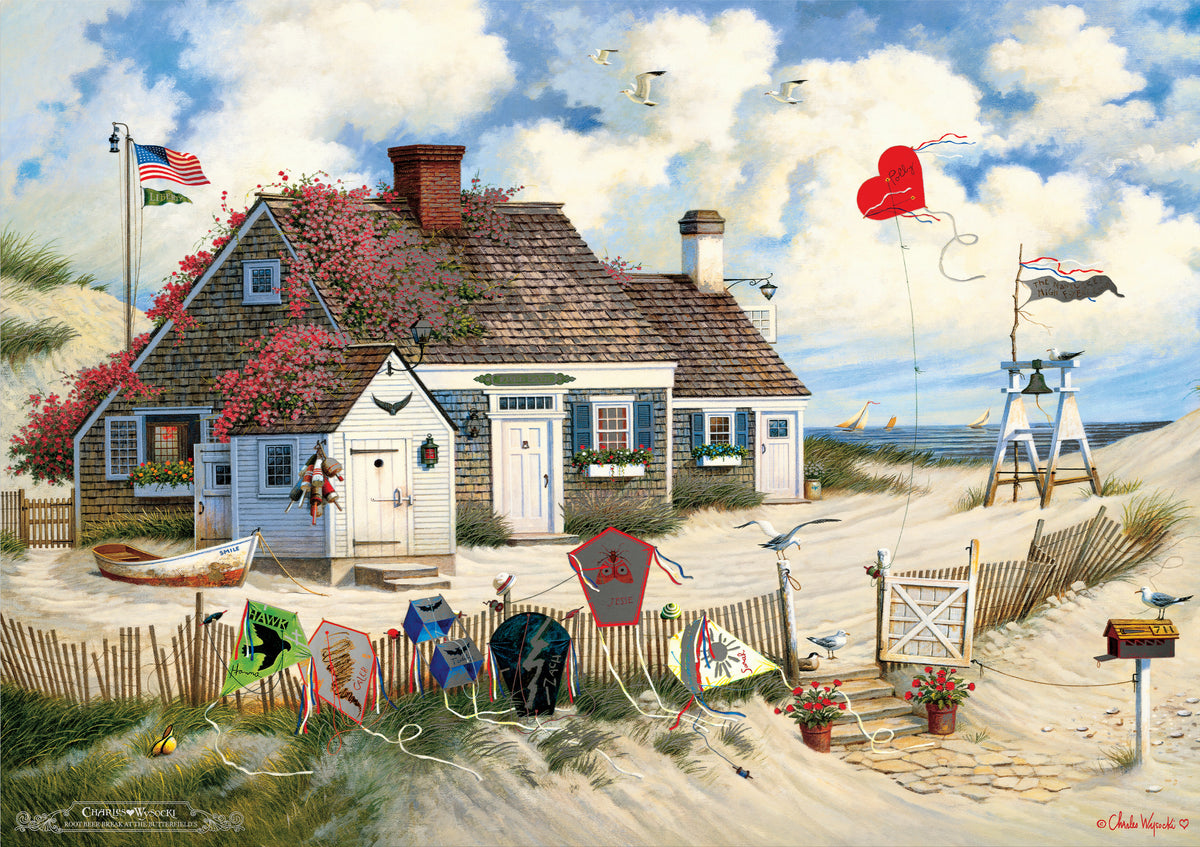 Charles Wysocki - Silver Select: Rootbeer Break at the Butterfields 500 Piece Puzzle