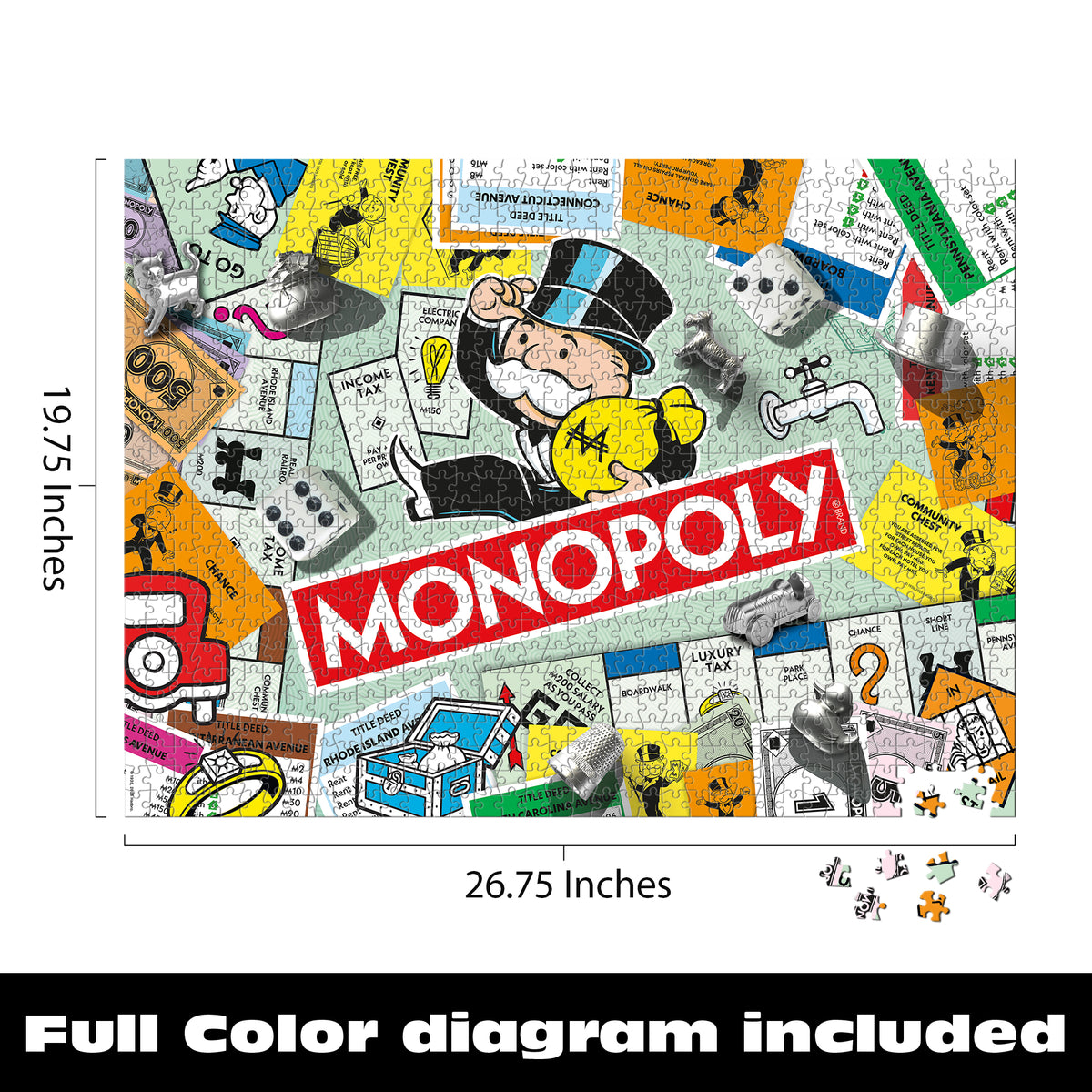 Monopoly Collage 1000 Piece Puzzle