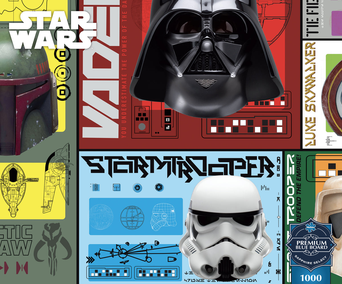 Star Wars Helmets 1000 Piece puzzle for Adults - Sapphire Select
