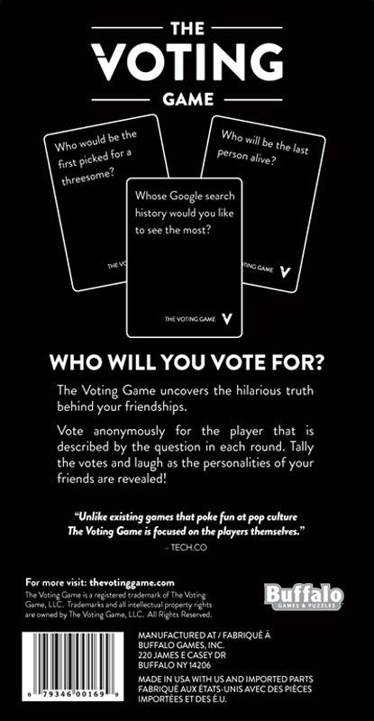The Voting Game Back of Box