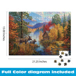 Gold Collection – Adirondack Lake 500 Piece Jigsaw Puzzle - Abraham Hunter