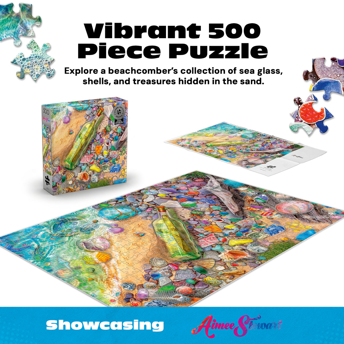 Silver Select - Aimee Stewart: Beachcomber's Bounty 500 Piece Puzzle