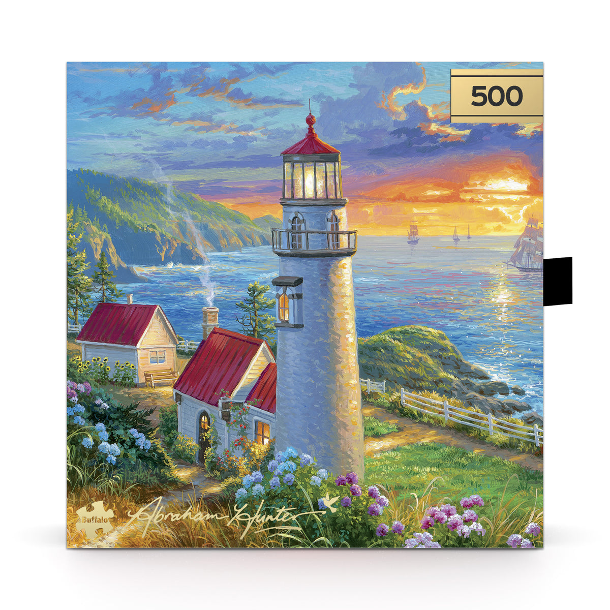 Gold Collection – Evening Watch 500 Piece Jigsaw Puzzle - Abraham Hunter