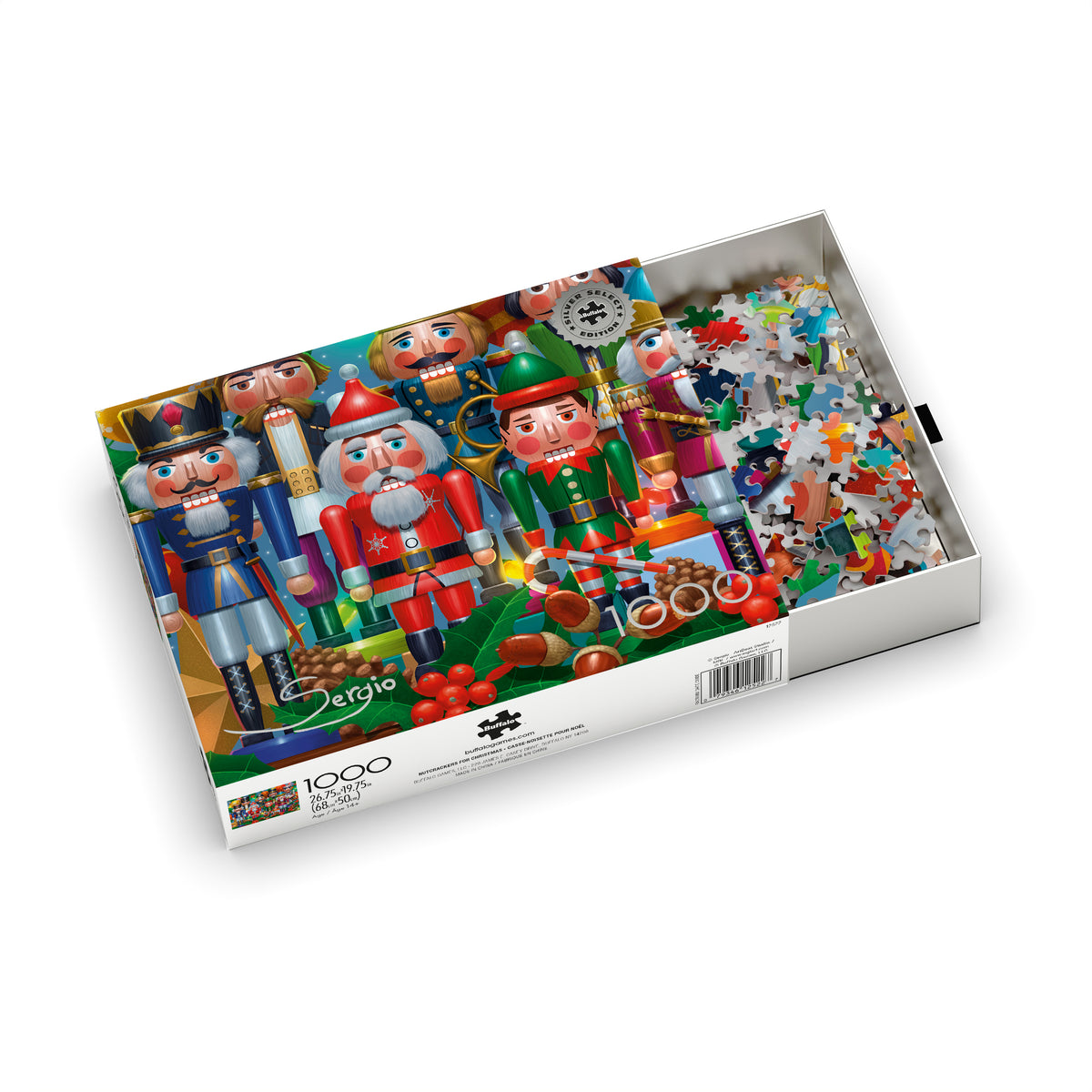 Silver Select Nutcrackers for Christmas 1000 Piece Puzzle