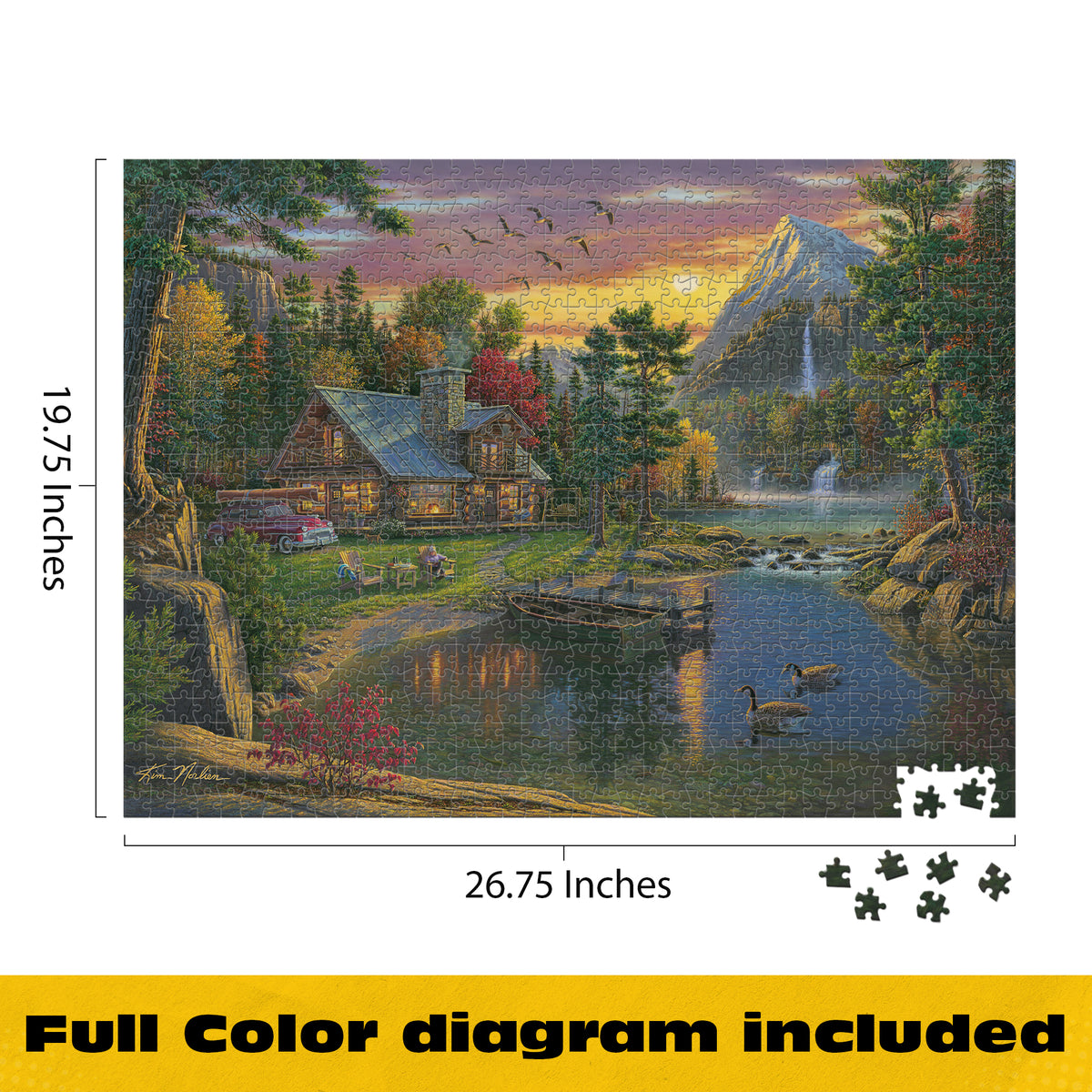 Gold Collection: Mountain Paradise 1000 Piece Puzzle