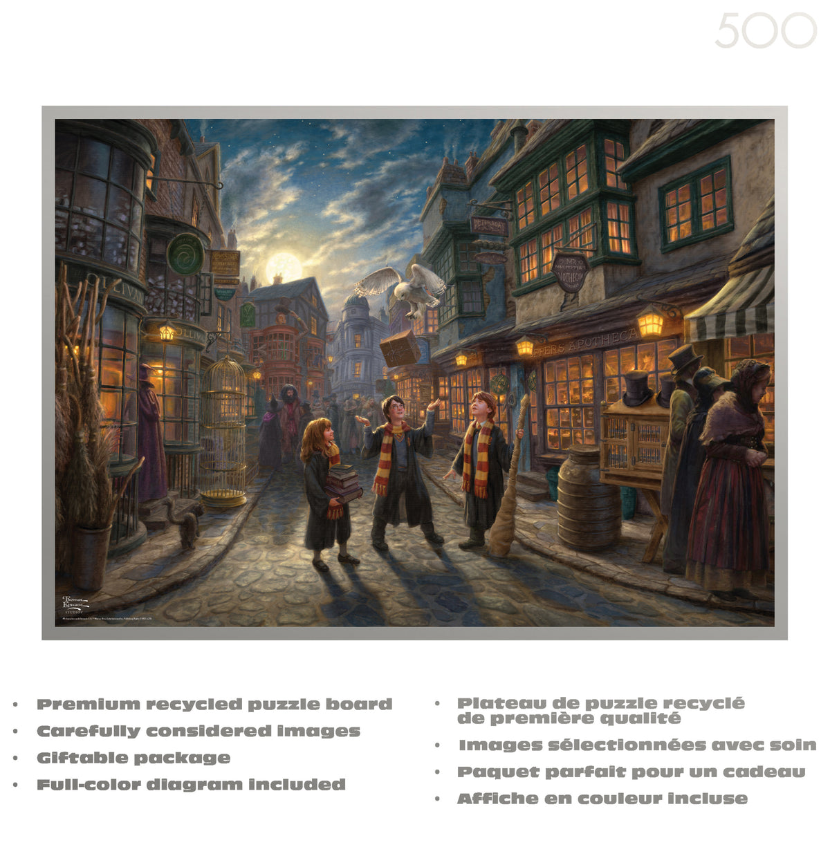 Silver Select: Harry Potter: Diagon Alley (Thomas Kinkade) 500 Piece Puzzle