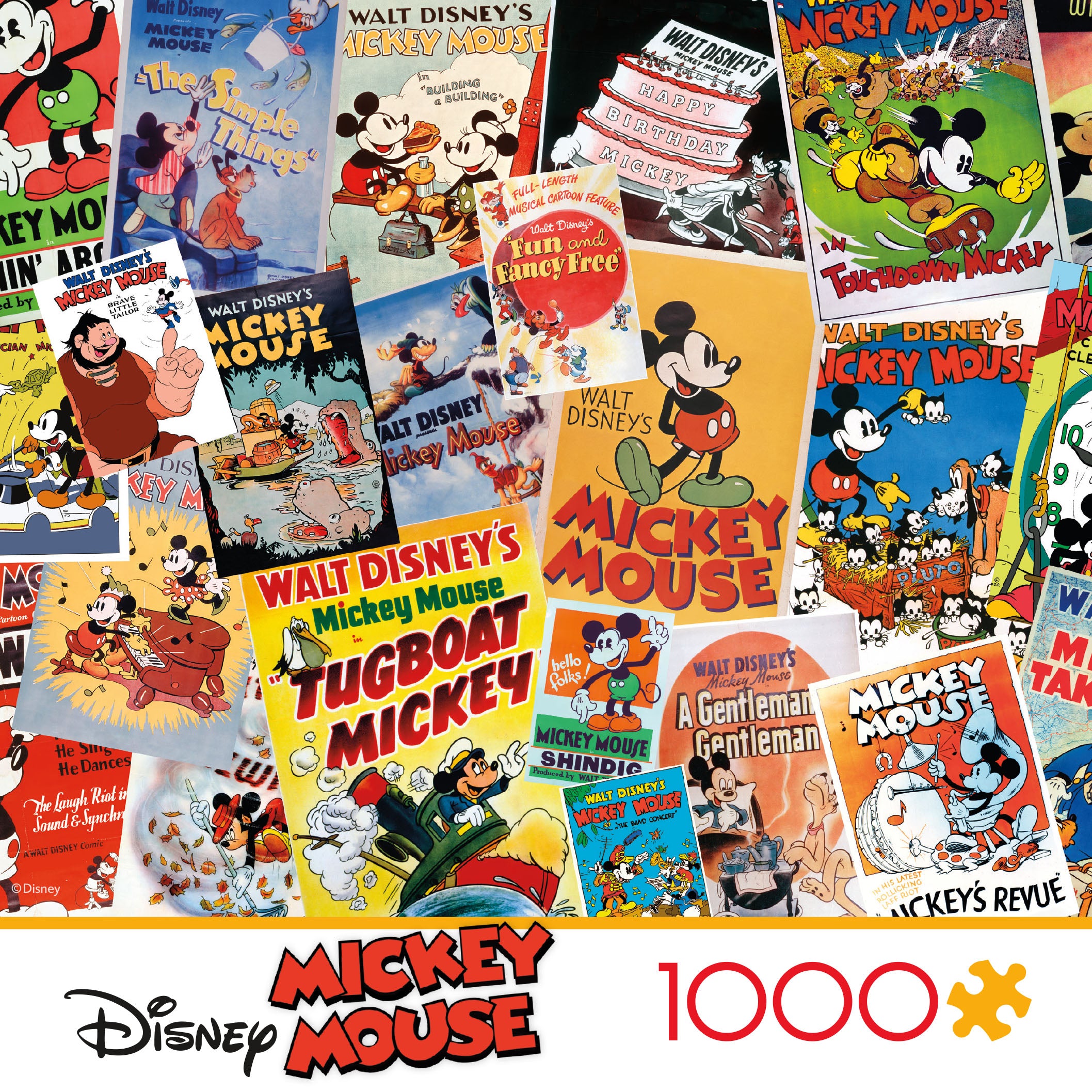 Ceaco - Vintage Mickey Mouse Poster Collage 1000 Piece Jigsaw Puzzle