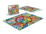 Pokemon Silver Select Stained Glass Starters 1000 Piece Puzzle