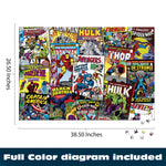 Silver Select: Marvel Comic Collage 2000 Piece Puzzle