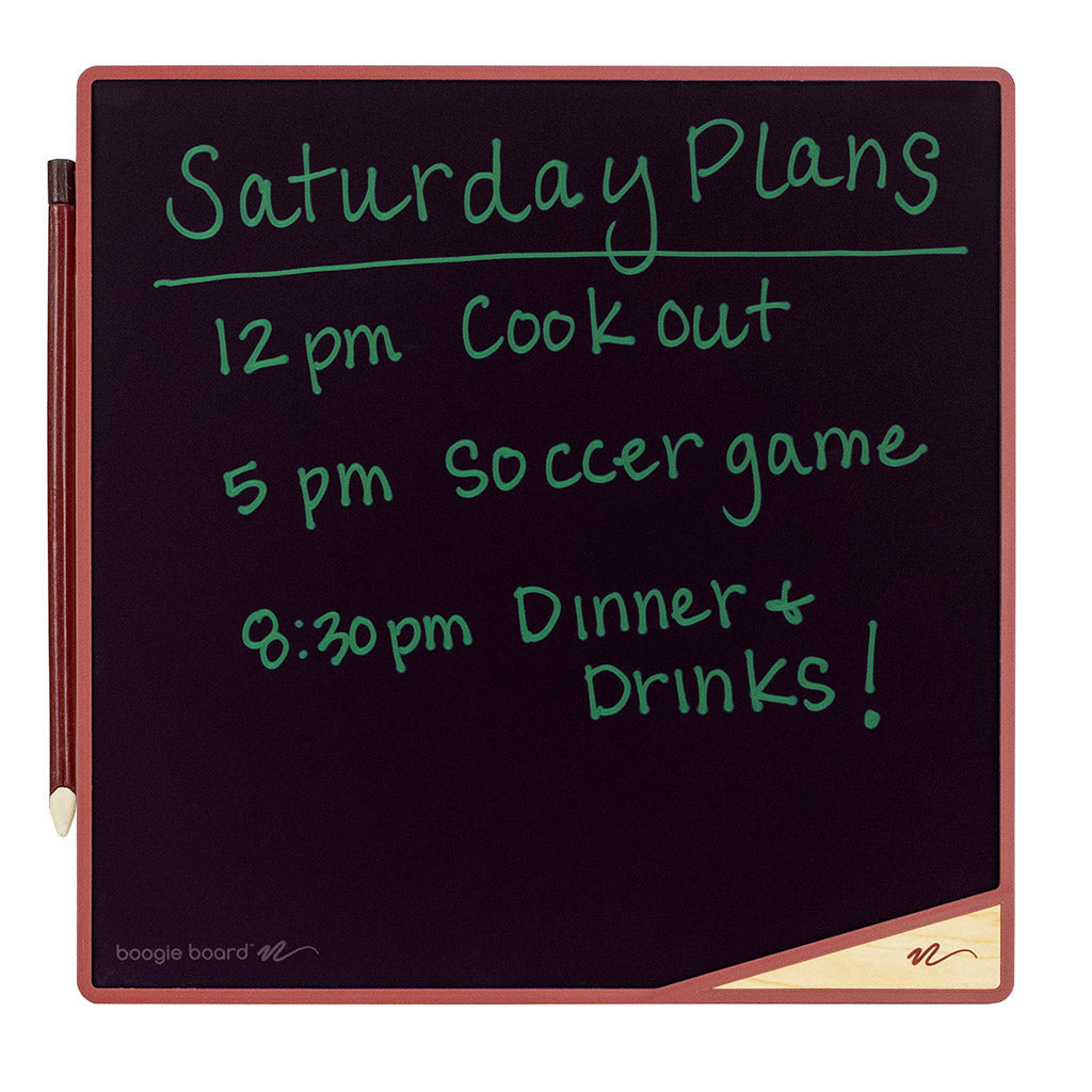 VersaTiles™ Memo Board Desert Red front view with writing on screen