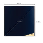 VersaTiles™ Memo Board Onyx front view with screen and board dimensions