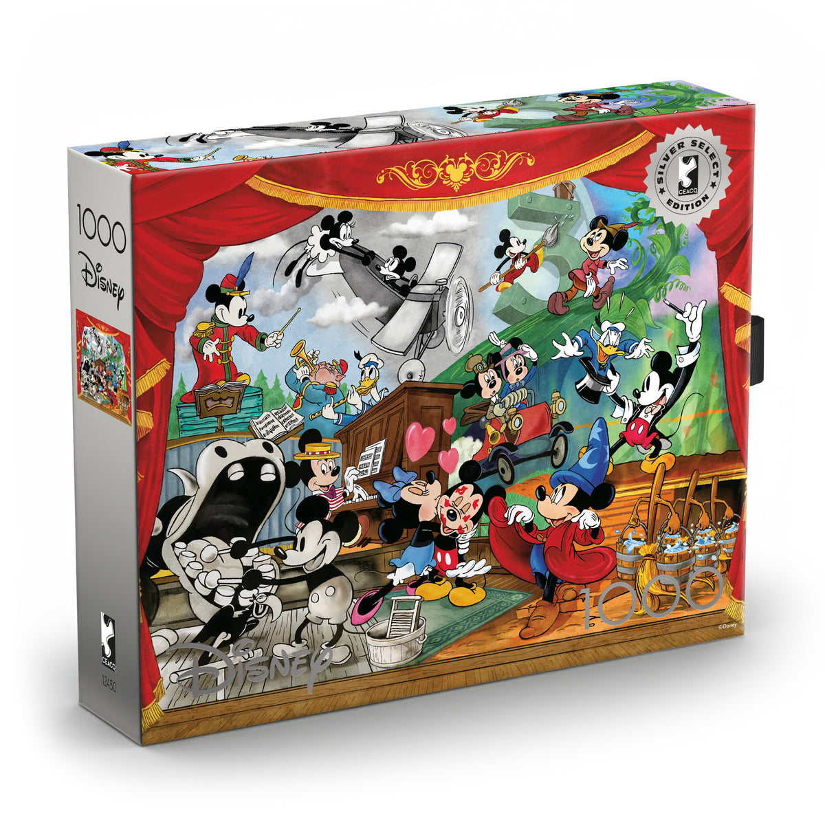 Silver Select: Thomas Kinkade: Mickey Through the Years 1000 Piece Puzzle