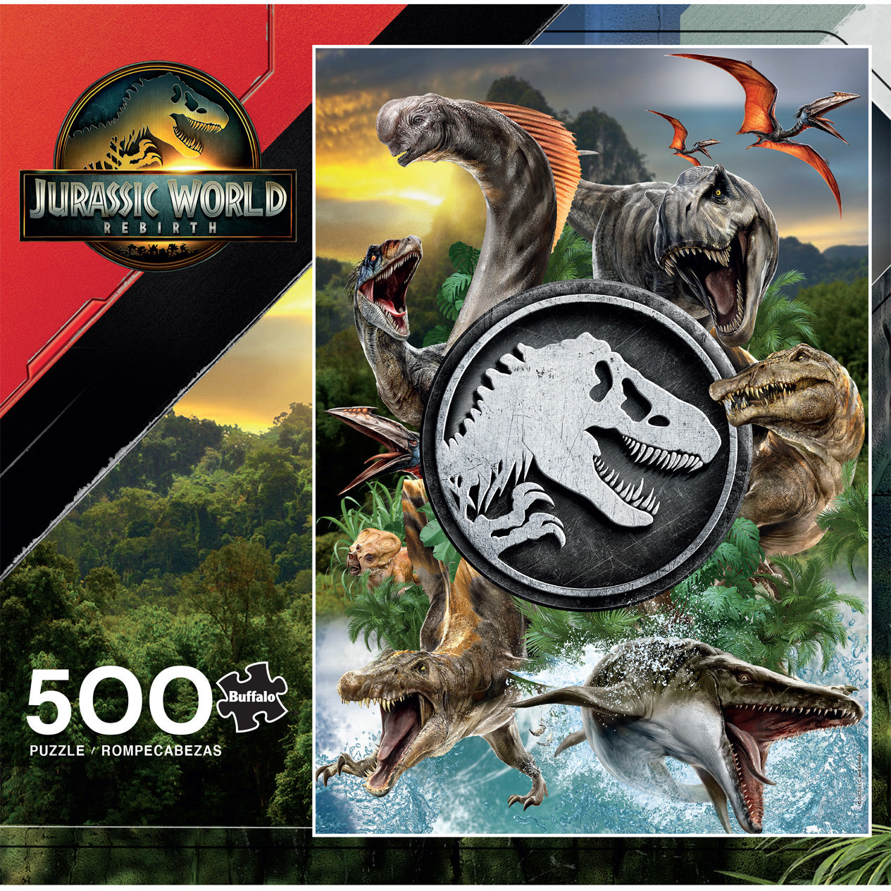Jurassic World Rebirth 500 Piece Jigsaw Puzzle