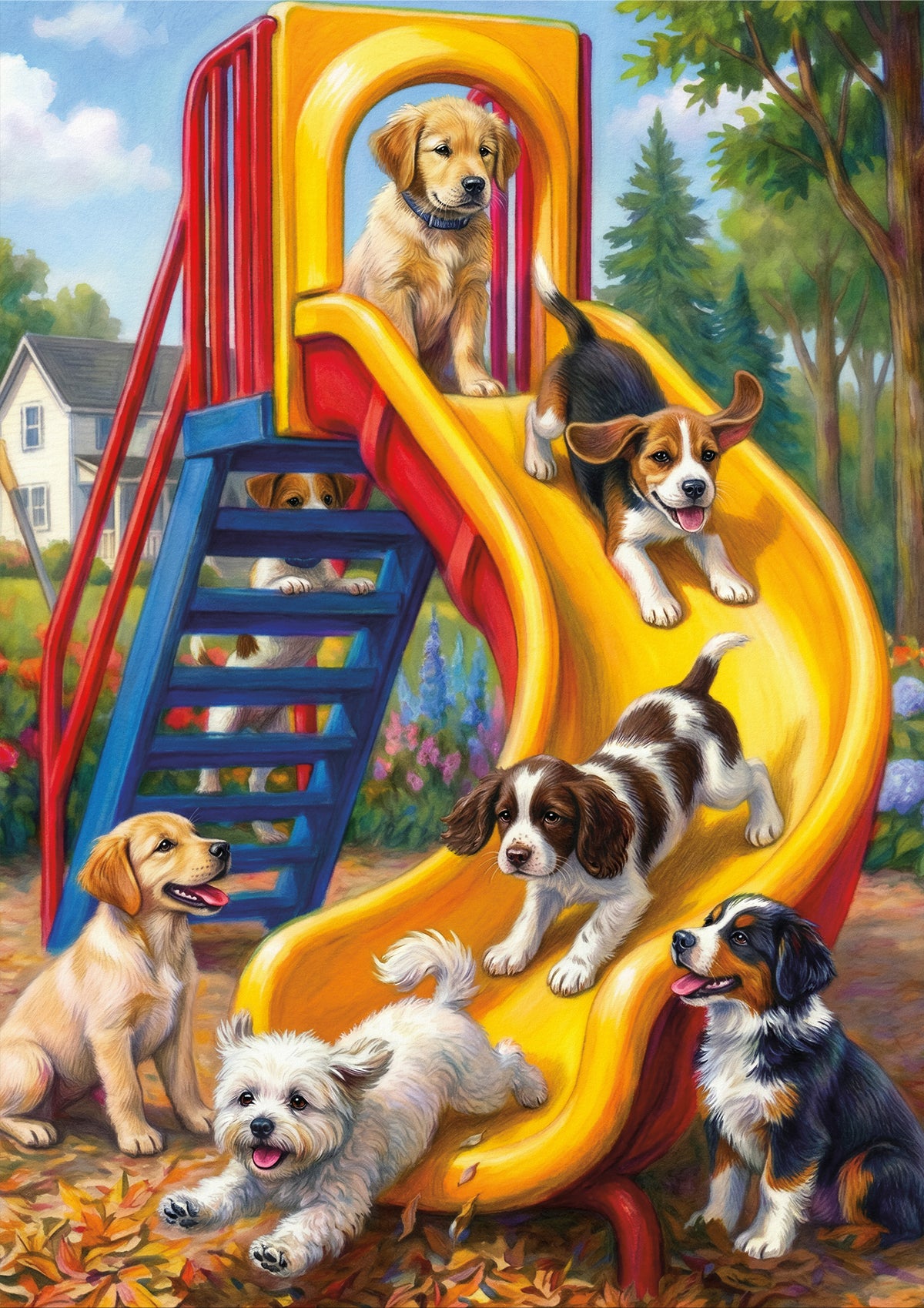 Playtime Pups 300 Large Piece Puzzle