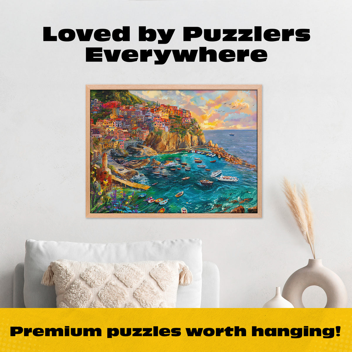 Gold Collection: Cinque Terre Seas – 1000 Piece Jigsaw Puzzle