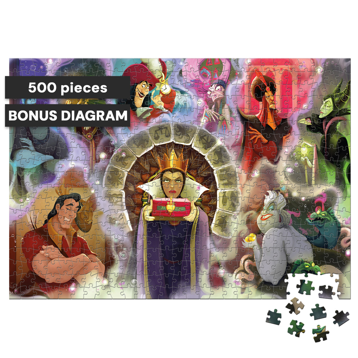 Noir Select: Disney Villains 500 Piece Puzzle