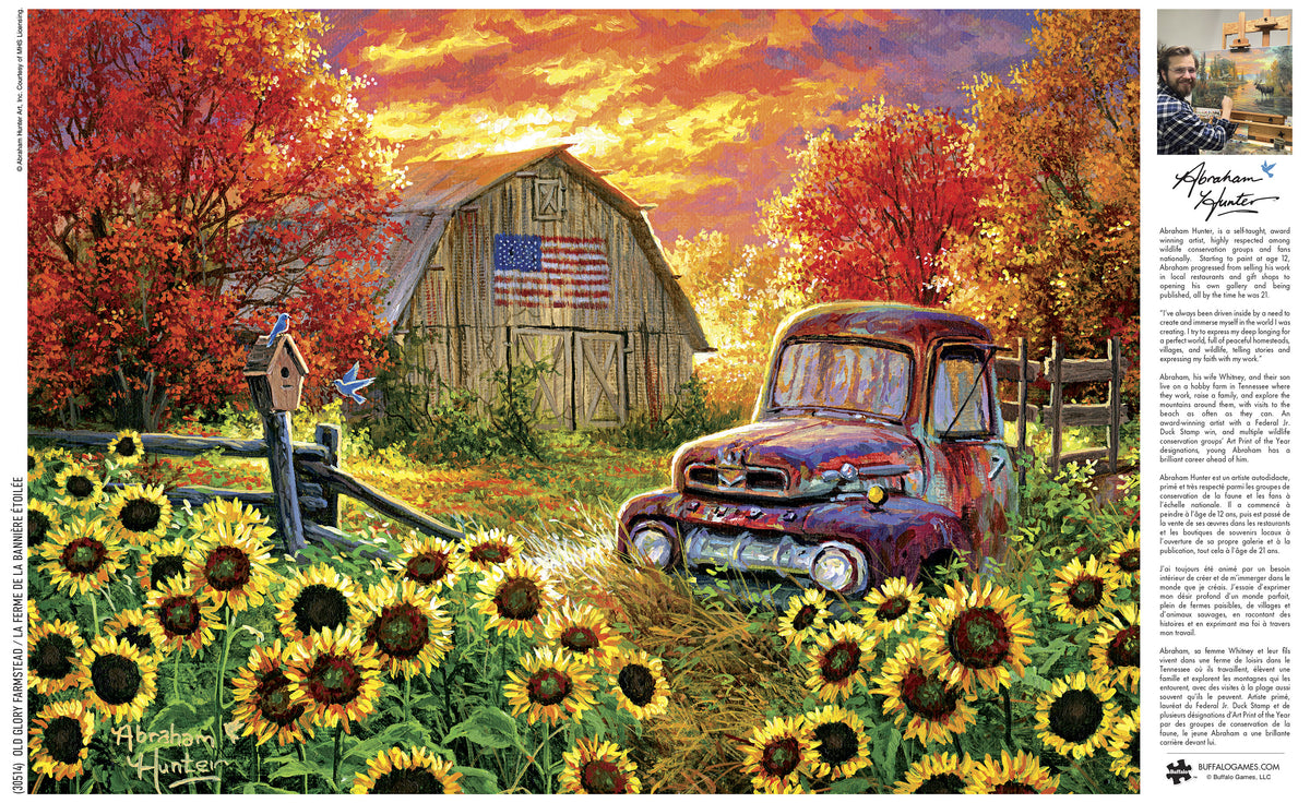 Abraham Hunter: Old Glory Farmstead 500 Piece Puzzle