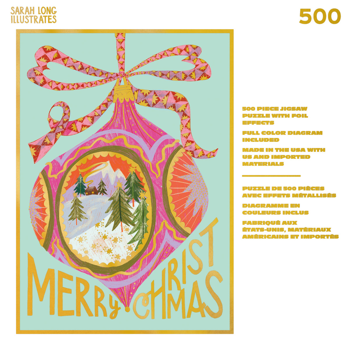 Gold Collection: Christmas Bauble 500 Piece Puzzle
