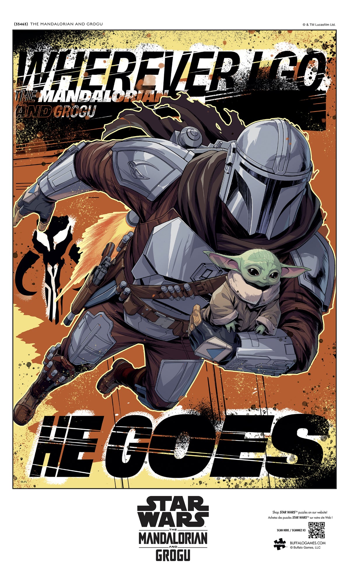 Star Wars: The Mandalorian and Grogu 500 Piece Jigsaw Puzzle