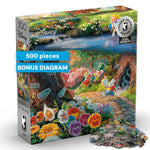 Thomas Kinkade Disney Silver Select: Alice in Wonderland 500 Piece Puzzle