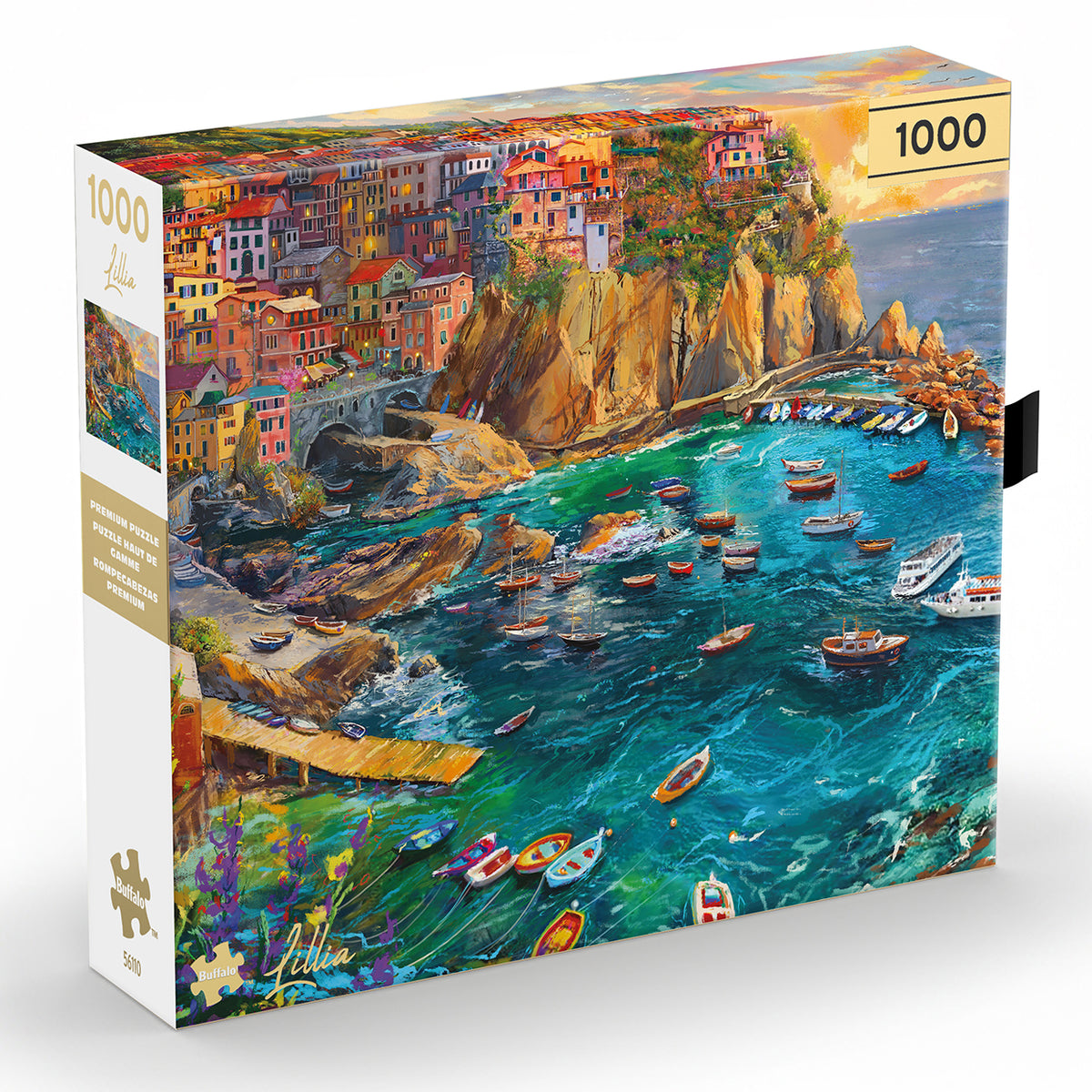 Gold Collection: Cinque Terre Seas – 1000 Piece Jigsaw Puzzle