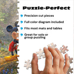 Silver Select: Mickey + Minnie Sweetheart Bridge, Thomas Kinkade Disney Dreams 500 Piece Puzzle