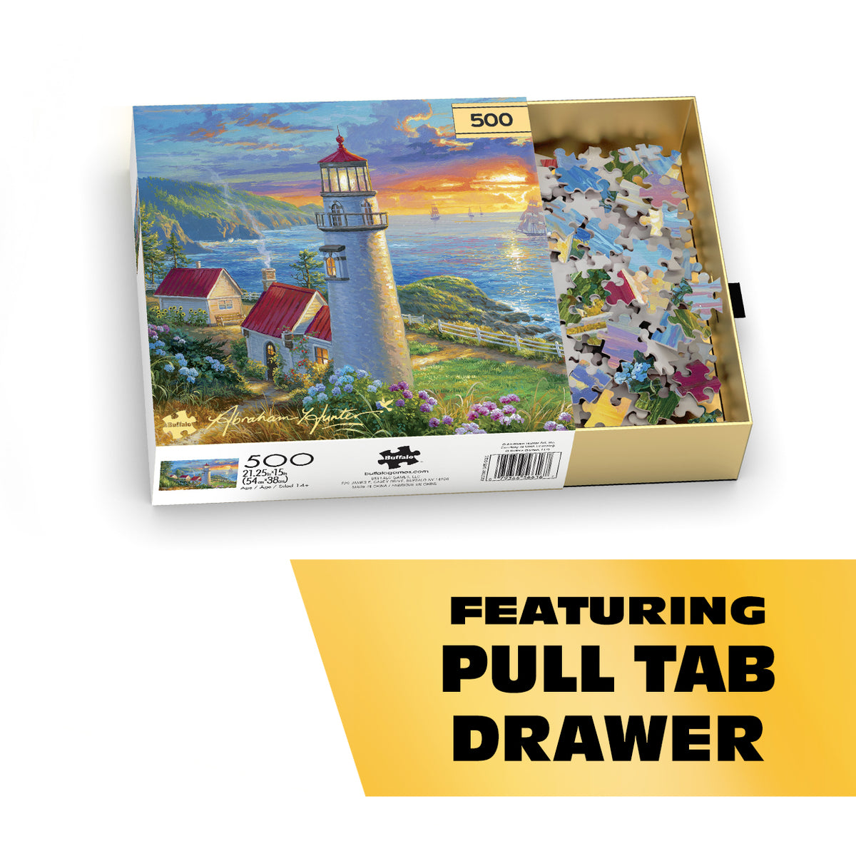 Gold Collection – Evening Watch 500 Piece Jigsaw Puzzle - Abraham Hunter