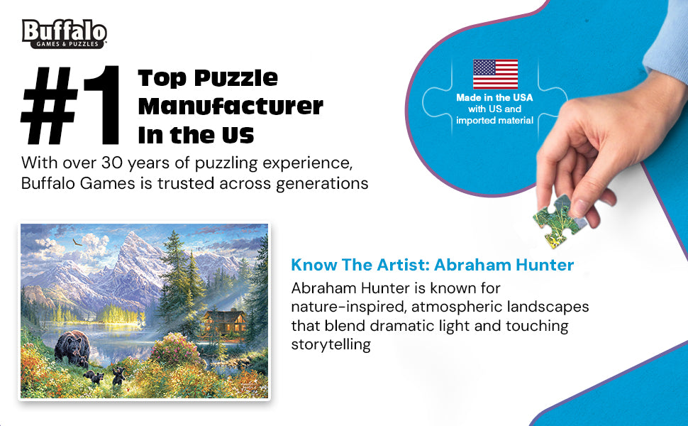 Abraham Hunter Mountain Morning 500 Piece Jigsaw Puzzle